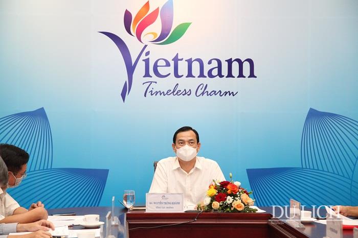 Tổng cục trưởng Nguyễn Trùng Khánh chủ trì cuộc họp với Sở VHTTDL Hậu Giang